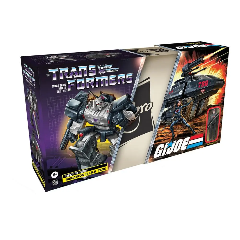 Transformers x G.I. Joe Mash-Up Megatron H.I.S.S. Tank with Cobra Baroness Action Figure 27 cm product photo