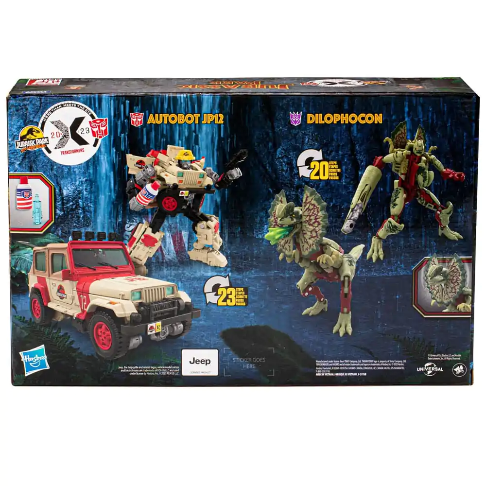 Transformers x Jurassic Park Action Figure 2-Pack Dilophocon & Autobot JP12 termékfotó