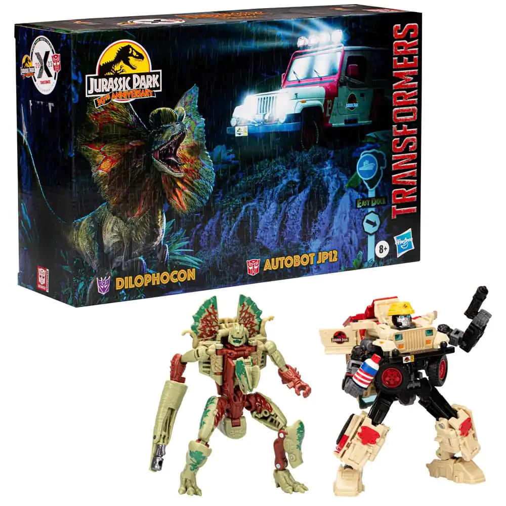 Transformers x Jurassic Park Action Figure 2-Pack Dilophocon & Autobot JP12 termékfotó
