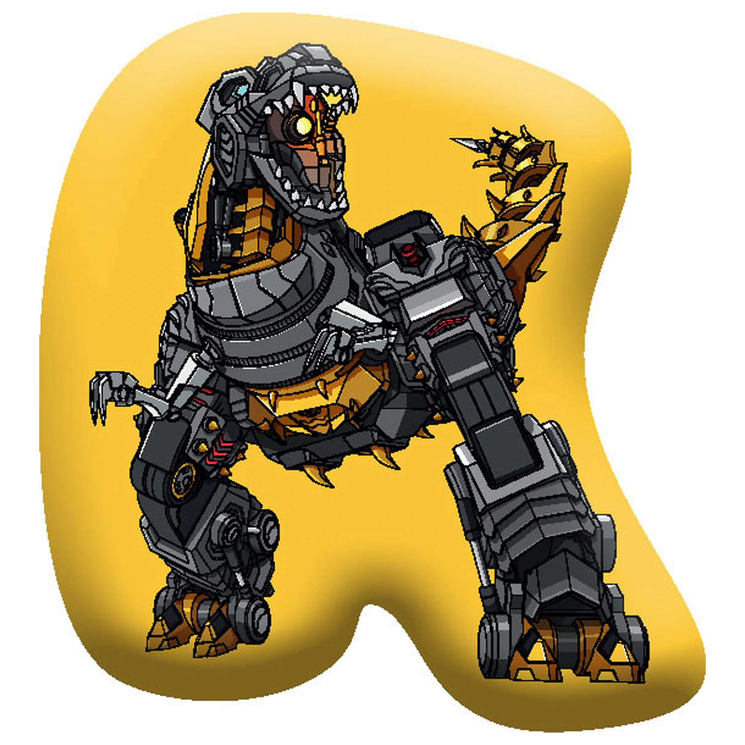 Transformers Yellow Shaped Pillow product photo