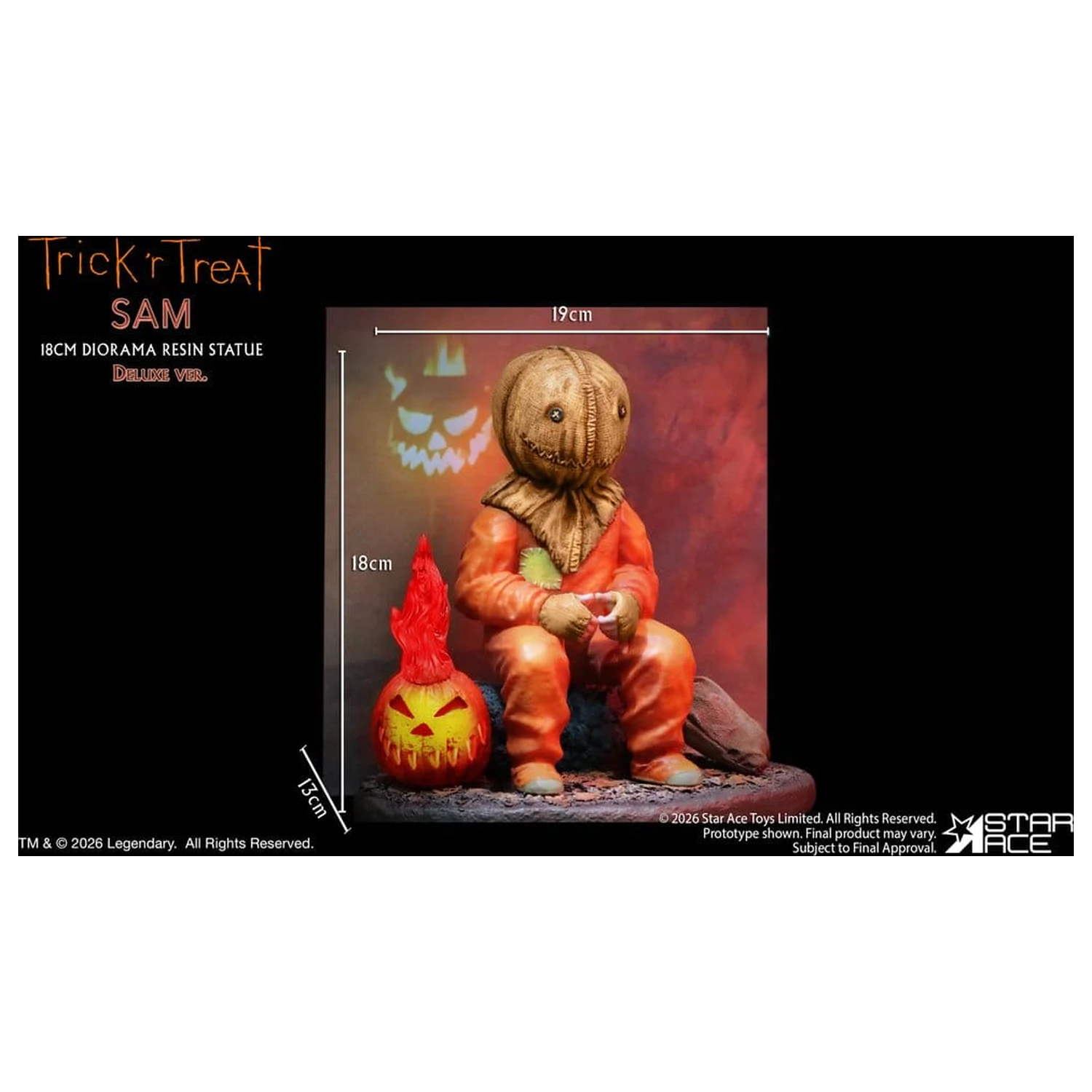 Trick R Treat Diorama Resin Statue Sam DX 18 cm product photo