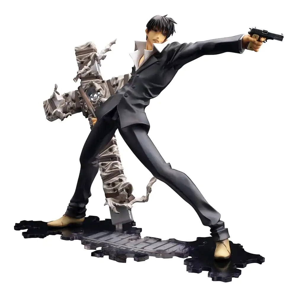 Trigun Badlands Rumble ARTFX J Statue 1/8 Nicholas D. Wolfwood Renewal Package Version 20 cm termékfotó