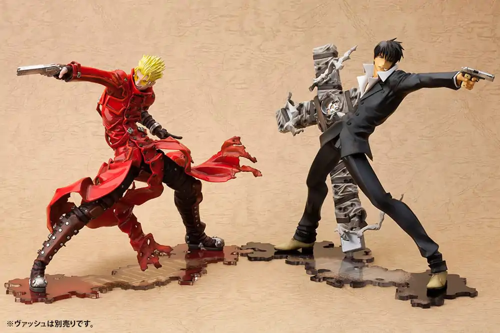 Trigun Badlands Rumble ARTFX J Statue 1/8 Nicholas D. Wolfwood Renewal Package Version 20 cm termékfotó