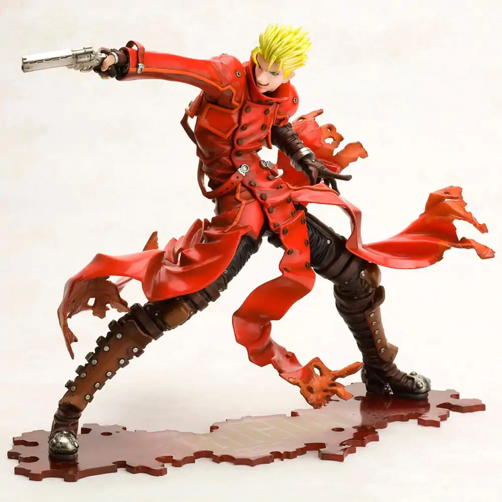 Trigun Badlands Rumble ARTFX J Statue 1/8 Vash The Stampede Renewal Package Version 19 cm termékfotó