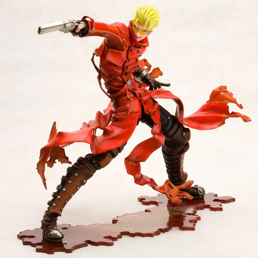 Trigun Badlands Rumble ARTFX J Statue 1/8 Vash The Stampede Renewal Package Version 19 cm termékfotó