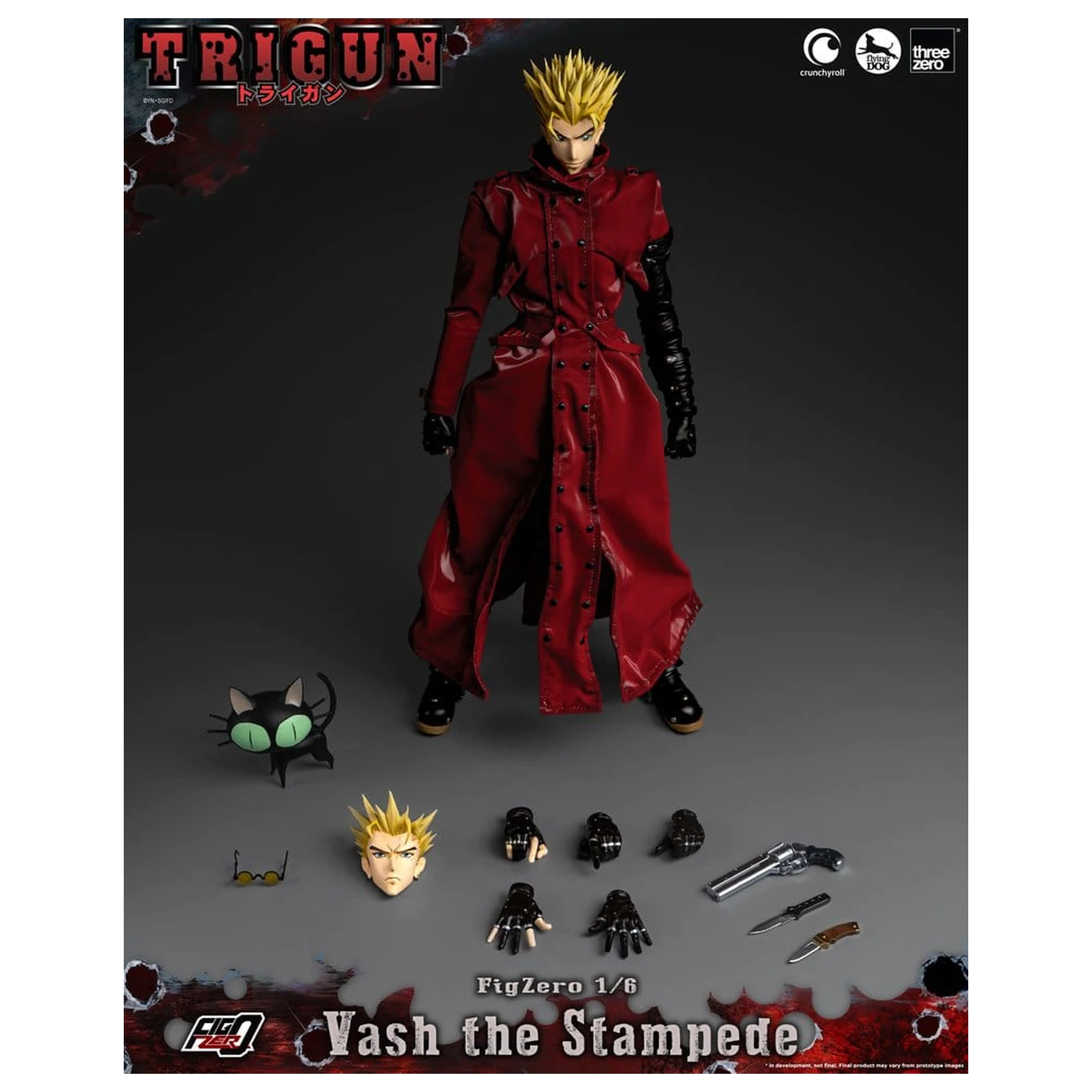 Trigun FigZero Action Figure 1/6 Vash the Stampede 31 cm product photo