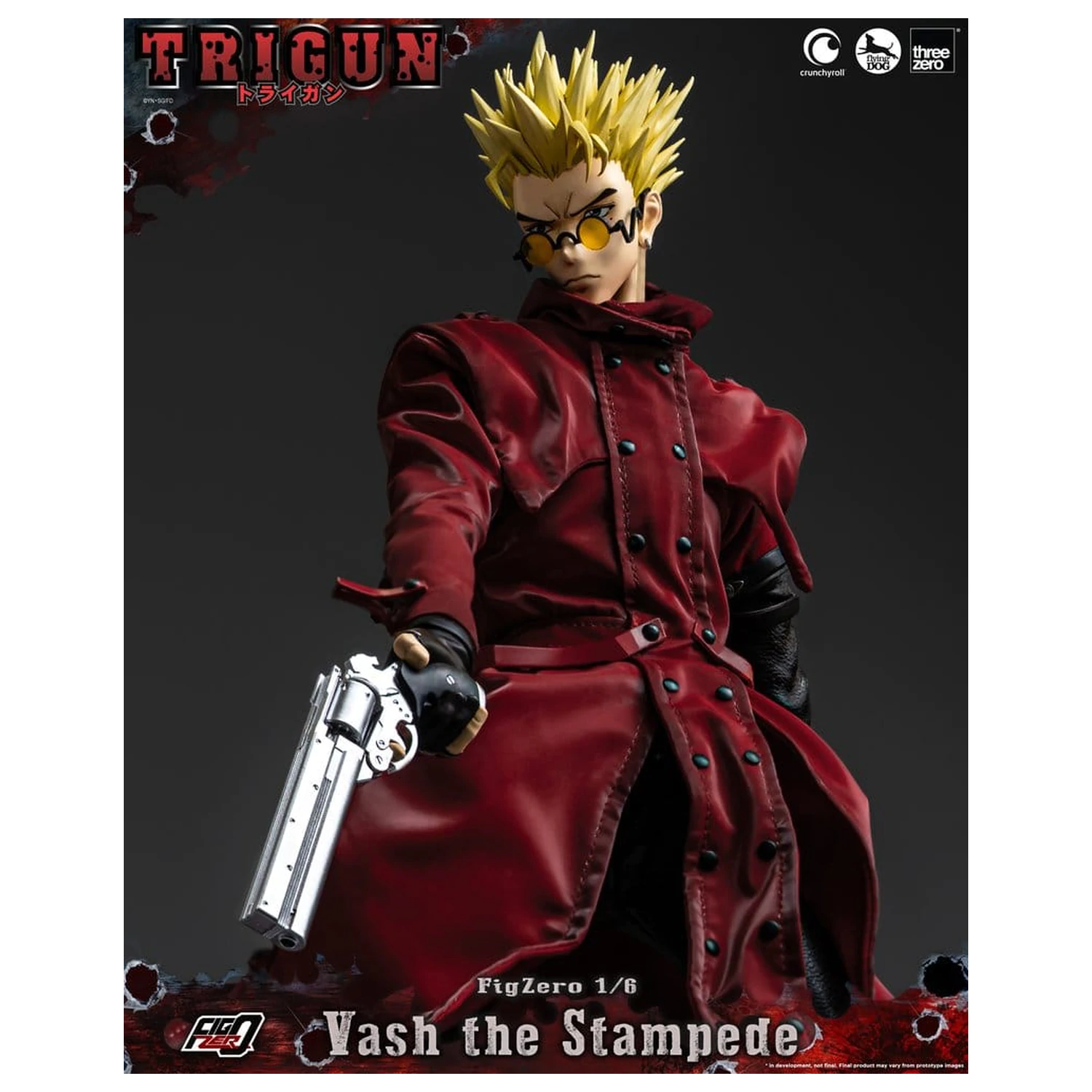 Trigun FigZero Action Figure 1/6 Vash the Stampede 31 cm product photo