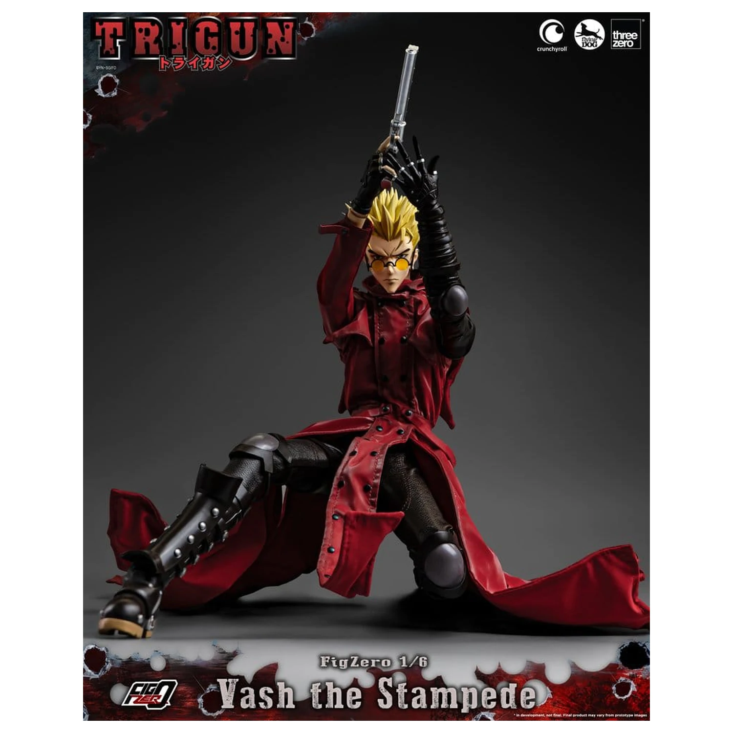 Trigun FigZero Action Figure 1/6 Vash the Stampede 31 cm product photo