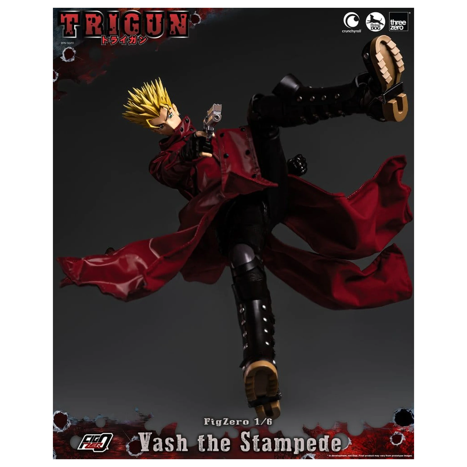 Trigun FigZero Action Figure 1/6 Vash the Stampede 31 cm product photo