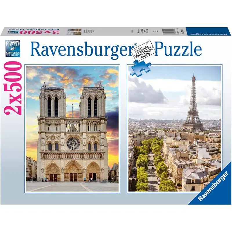 Gita a Parigi puzzle 2x500pcs product photo