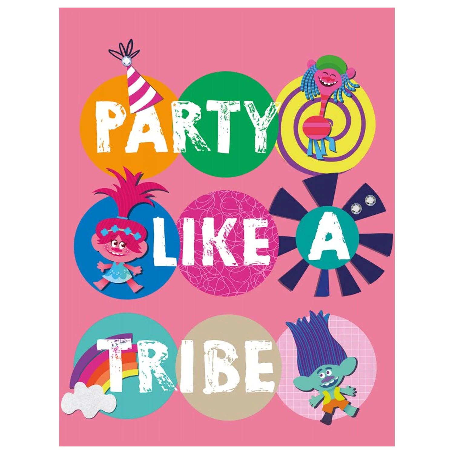Trolls Party Fleece Blanket product photo
