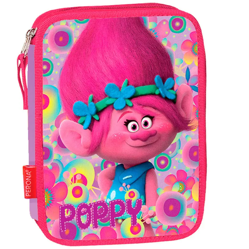 Trolls Poppy Flowers double filled decker pencil case. product photo