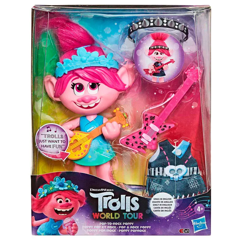 Trolls World Tour Poppy Rock doll product photo