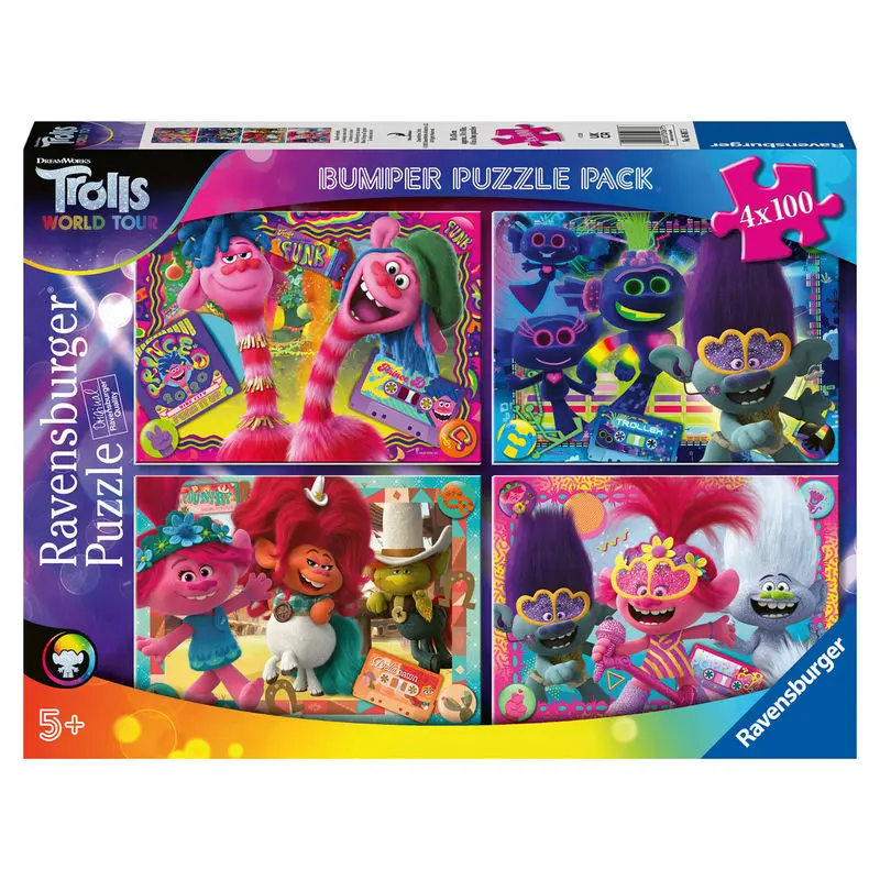 Trolls 2 puzzle 4x100pcs product photo
