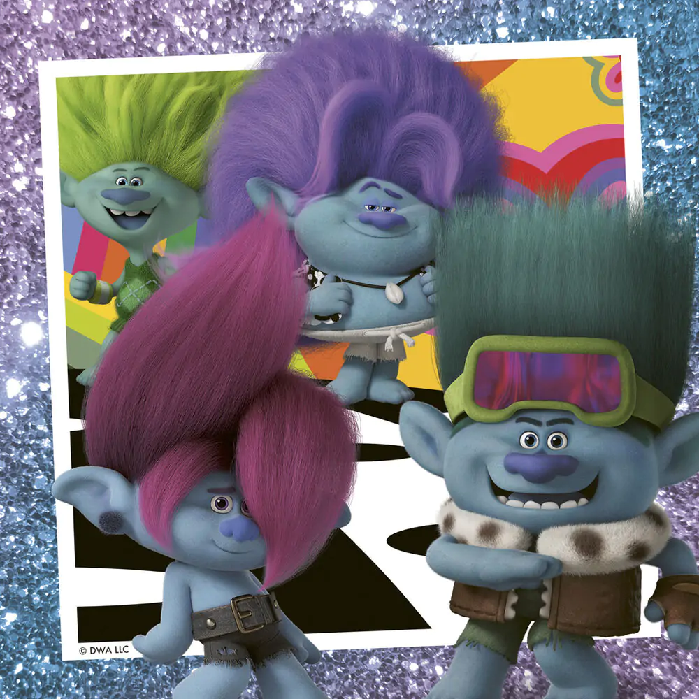 Trolls 3 puzzle 3x49pcs product photo