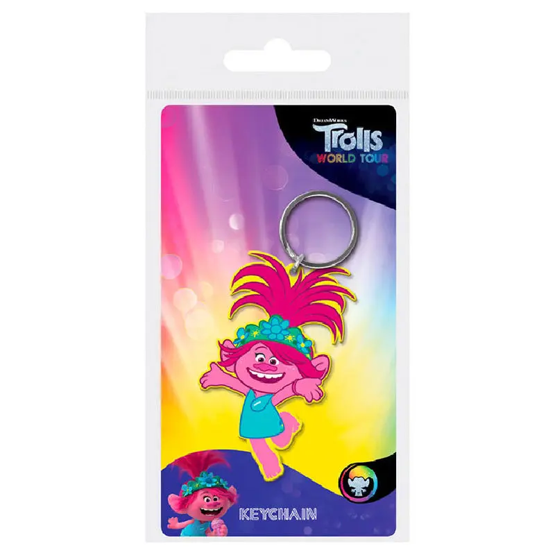 Trolls World Tour Poppy rubber keychain product photo