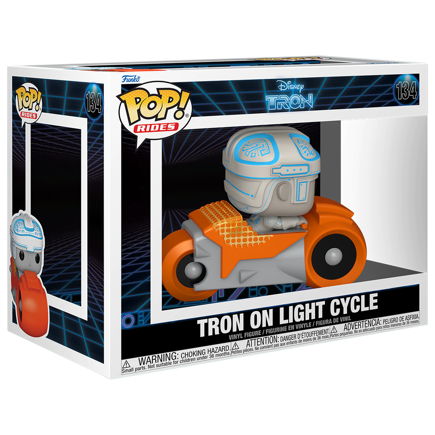 Tron(1982) Funko POP! Rides Deluxe Vinyl Figure Tron w/Cycle 9 cm product photo