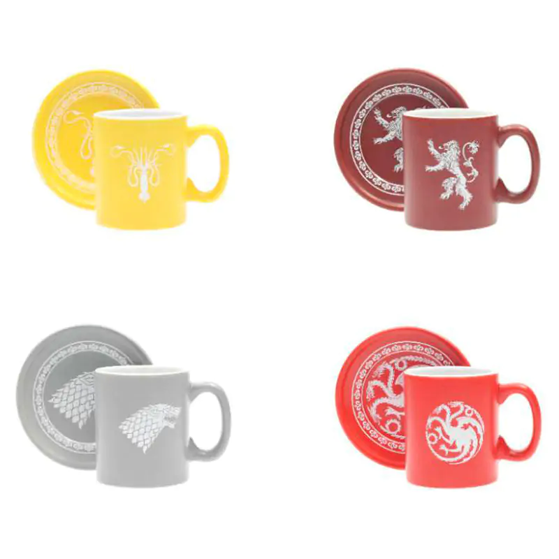 Game of Thrones emblems 4 mini espresso mugs set product photo