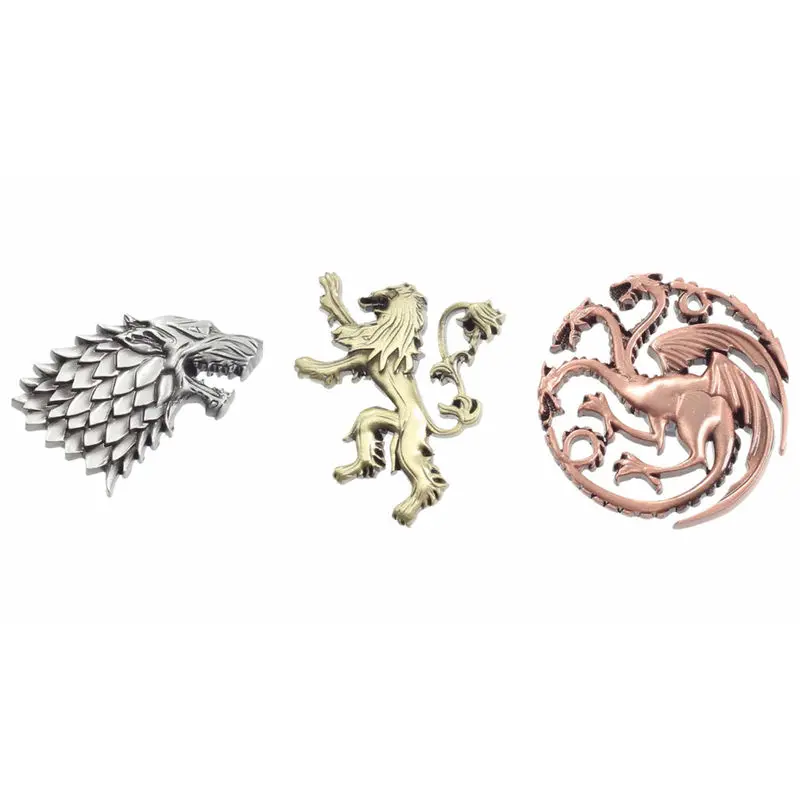 Game of Thrones emblems 3 pin set product photo