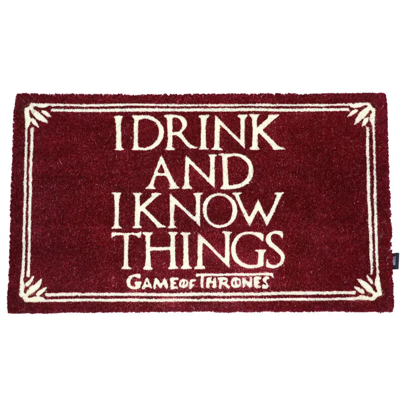 Game of Thrones I Drink and I Know Things doormat product photo