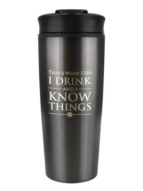 Game of Thrones  I Drink And I Know Things travel mug termékfotó