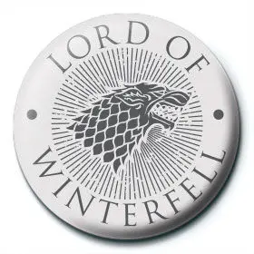 Game of Thrones Lord of Winterfell button badge product photo