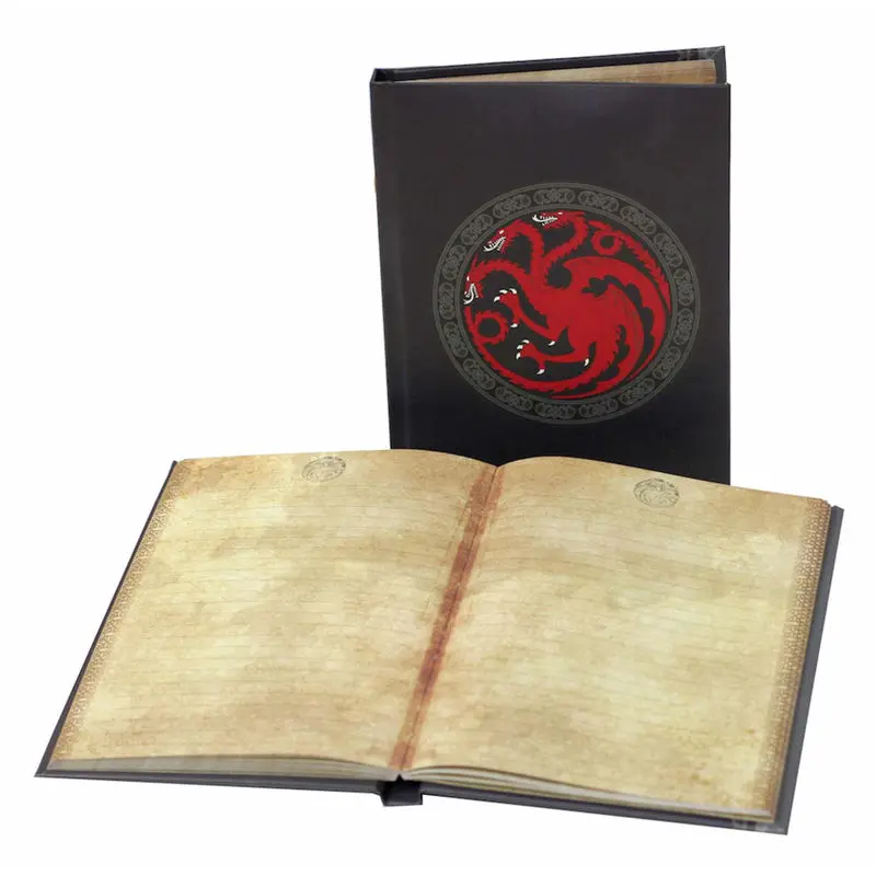 Game of Thrones Targaryen notebook with light product photo