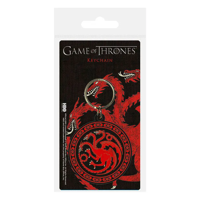 Game of Thrones Targaryen rubber keychain product photo