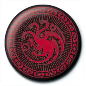Game of Thrones Targaryen button badge product photo