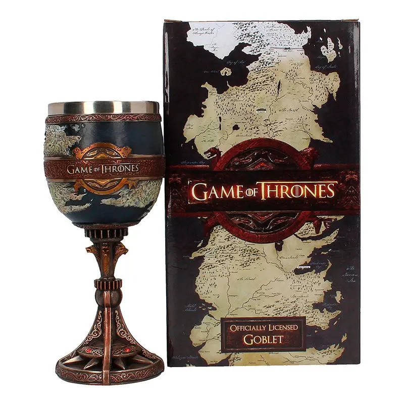 Game of Thrones The Seven Kingdoms Map goblet product photo