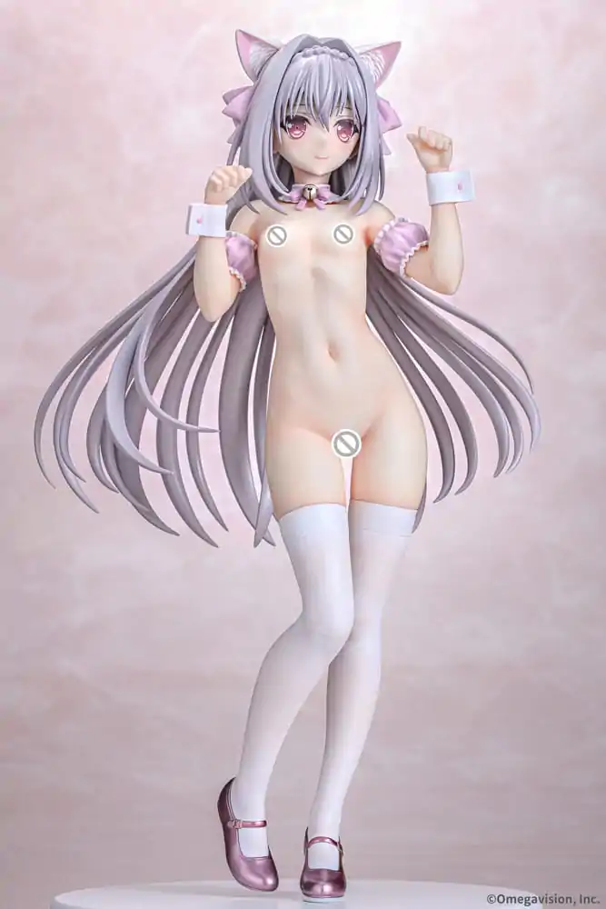 Tsuki ni Yorisou Otome no Sahou PVC Statue 1/6 Luna Sakurakouji Cat Maid Sakura Color Ver. 26 cm termékfotó