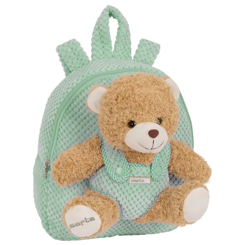 Turquoise backpack with Bear plush toy 27cm product photo