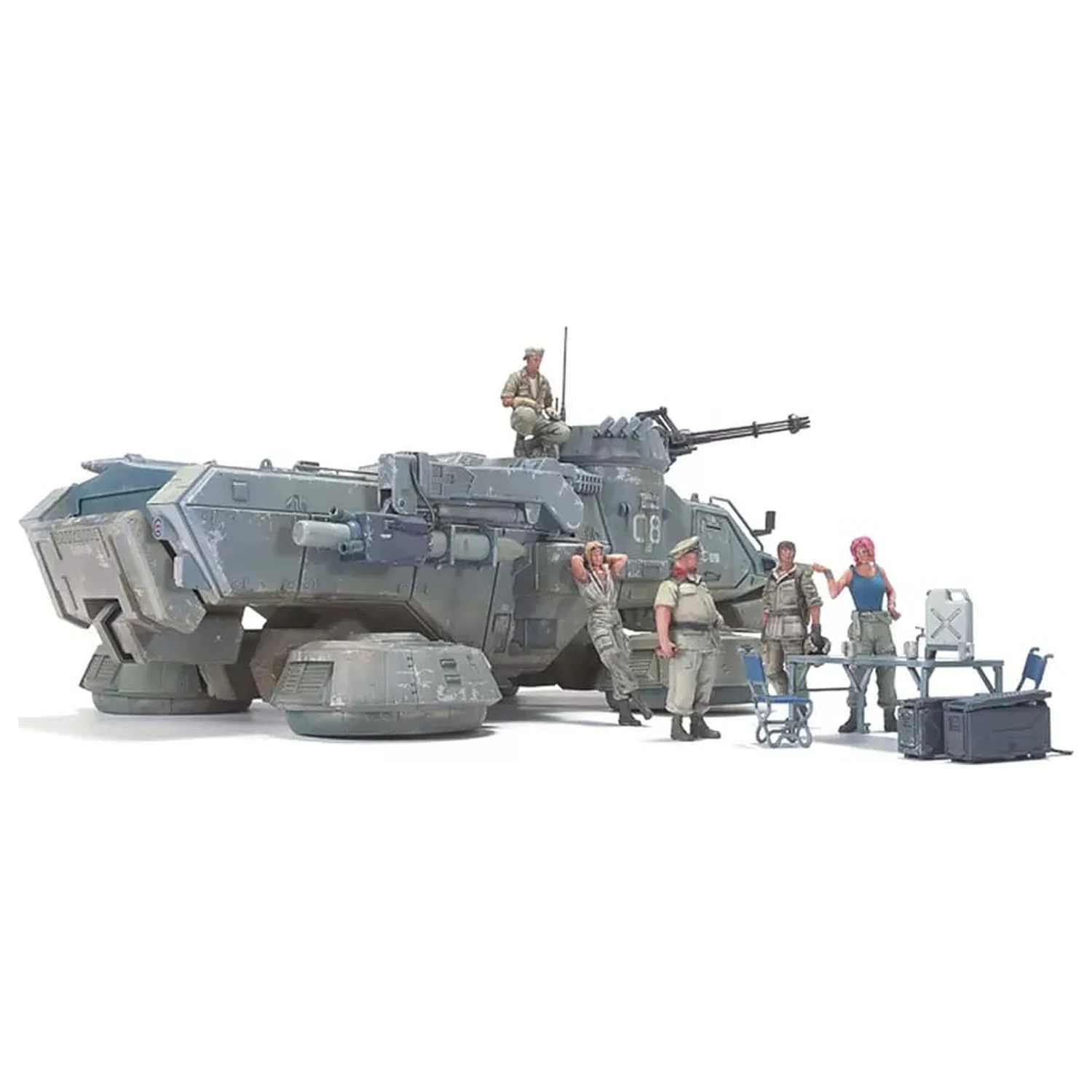 U.C. Hard Graph 1/35 Mobile Suit Gundam Earth Federation Ground Force MS Platoon at Briefing Set product photo