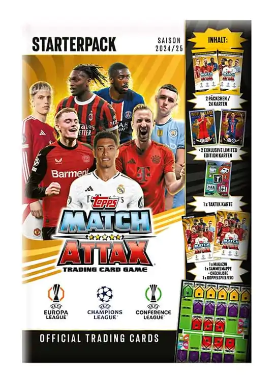 UEFA Club Competitions Match Attax TCG Saison 2024/25 Starterpack *German Version* product photo