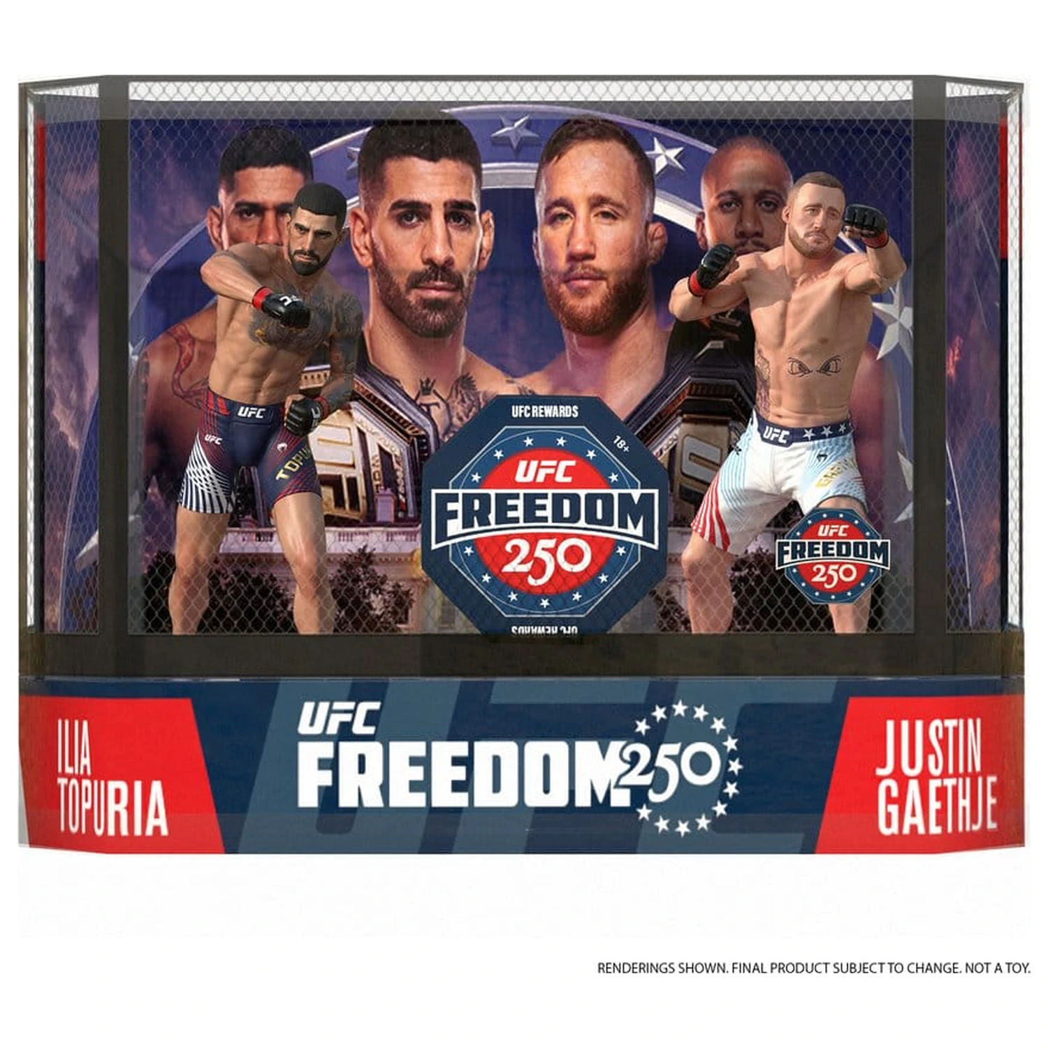 UFC McFarlane’s SportsPicks Action Figures 2-Pack Ilia Topuria vs Justin Gaethje (Freedom 250) 18 cm product photo