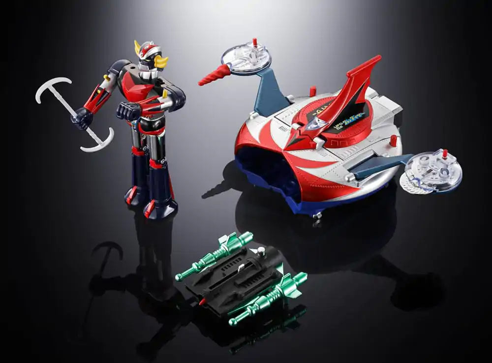 Ufo Robo Grendizer Diecast Action Figure Grendizer &amp; UFO Spazer Deluxe 14 cm product photo