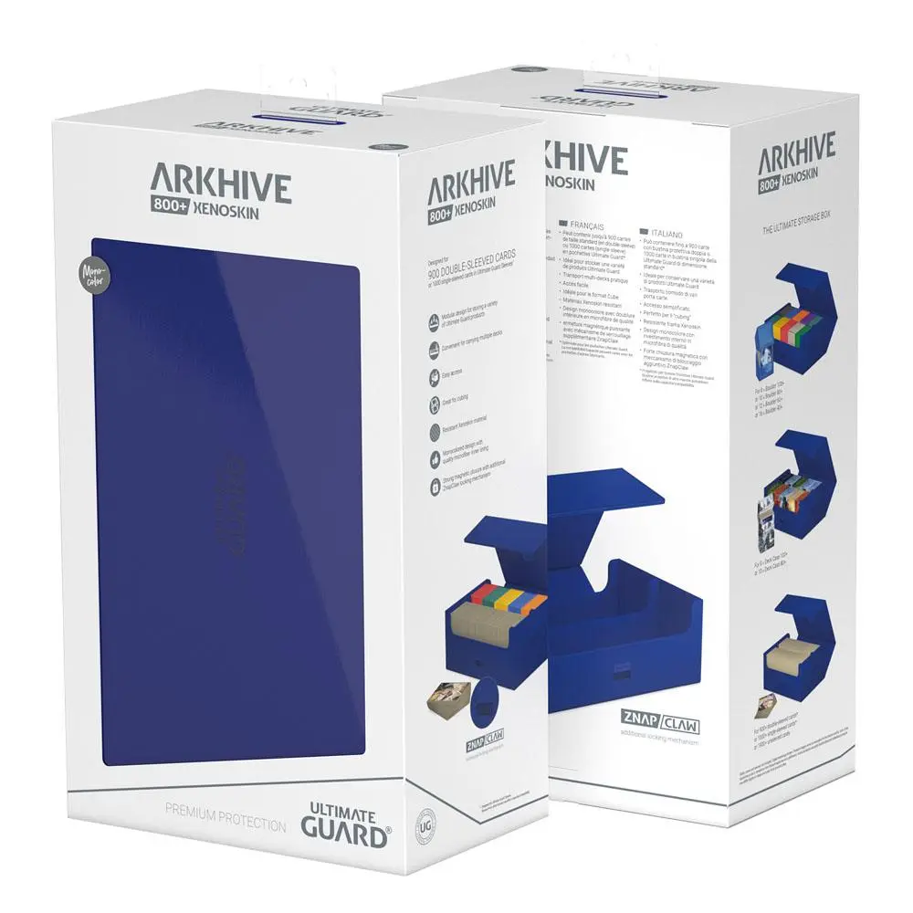 Ultimate Guard Arkhive 800+ XenoSkin Monocolor Blue product photo