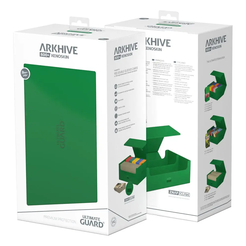 Ultimate Guard Arkhive 800+ XenoSkin Monocolor Green termékfotó