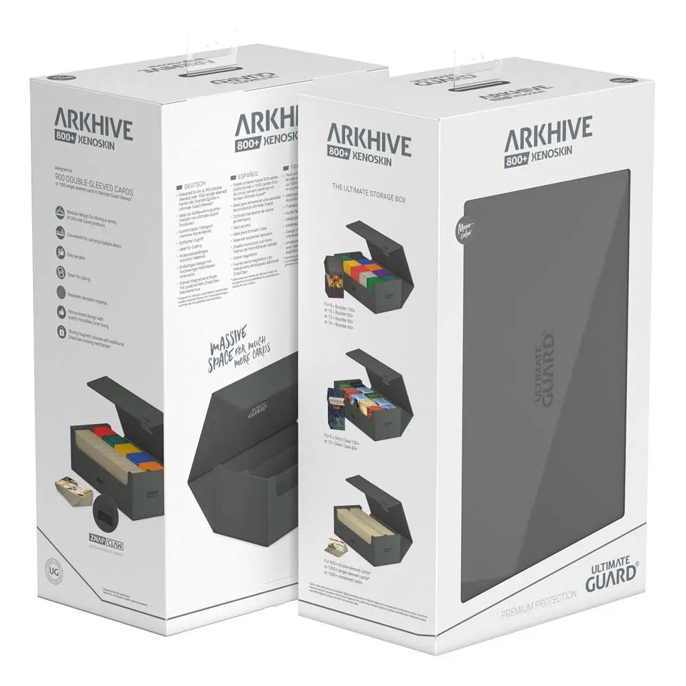 Ultimate Guard Arkhive 800+ XenoSkin Monocolor Grey product photo