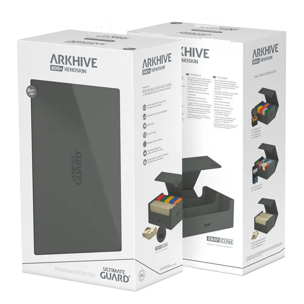 Ultimate Guard Arkhive 800+ XenoSkin Monocolor Grey product photo