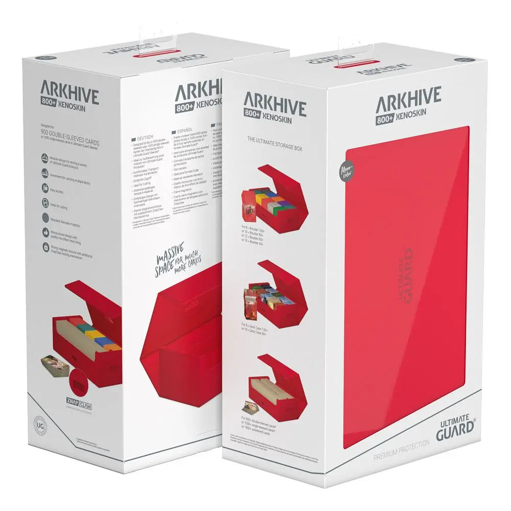 Ultimate Guard Arkhive 800+ XenoSkin Monocolor Red product photo