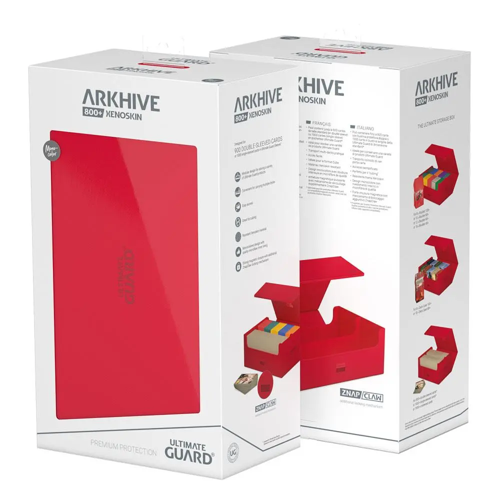 Ultimate Guard Arkhive 800+ XenoSkin Monocolor Red product photo