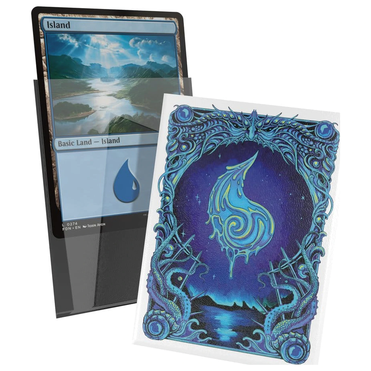 Ultimate Guard Art Sleeves Magic: The Gathering  "Mana Token" - Island product photo
