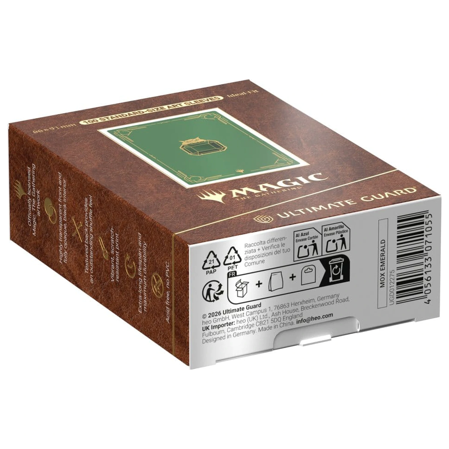 Ultimate Guard Art Sleeves Magic: The Gathering "Mox Collection" - Emerald product photo