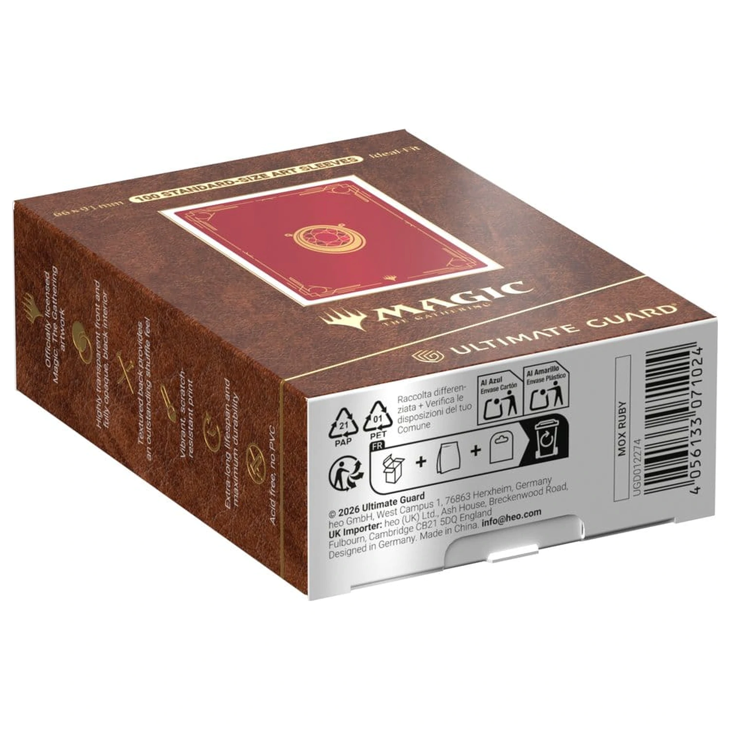 Ultimate Guard Art Sleeves Magic: The Gathering "Mox Collection" - Ruby product photo