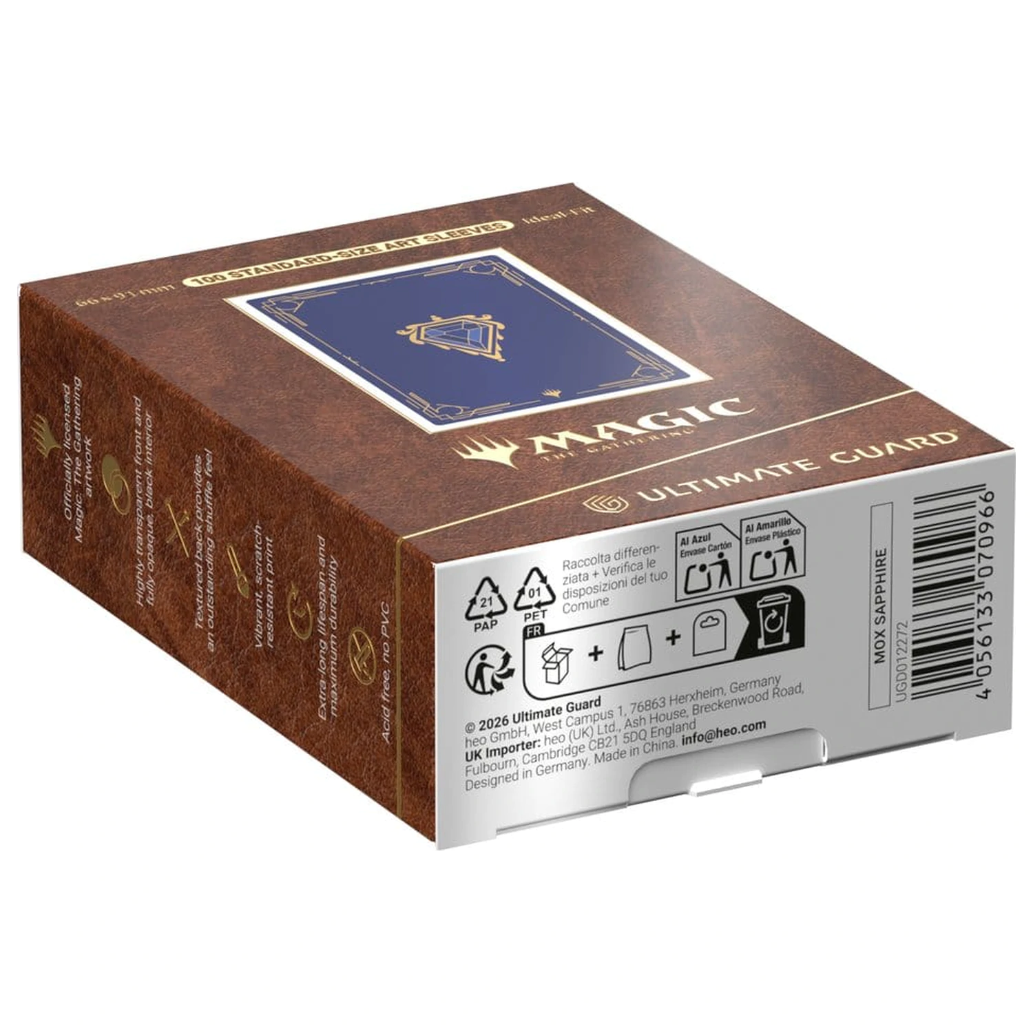 Ultimate Guard Art Sleeves Magic: The Gathering "Mox Collection" - Sapphire product photo