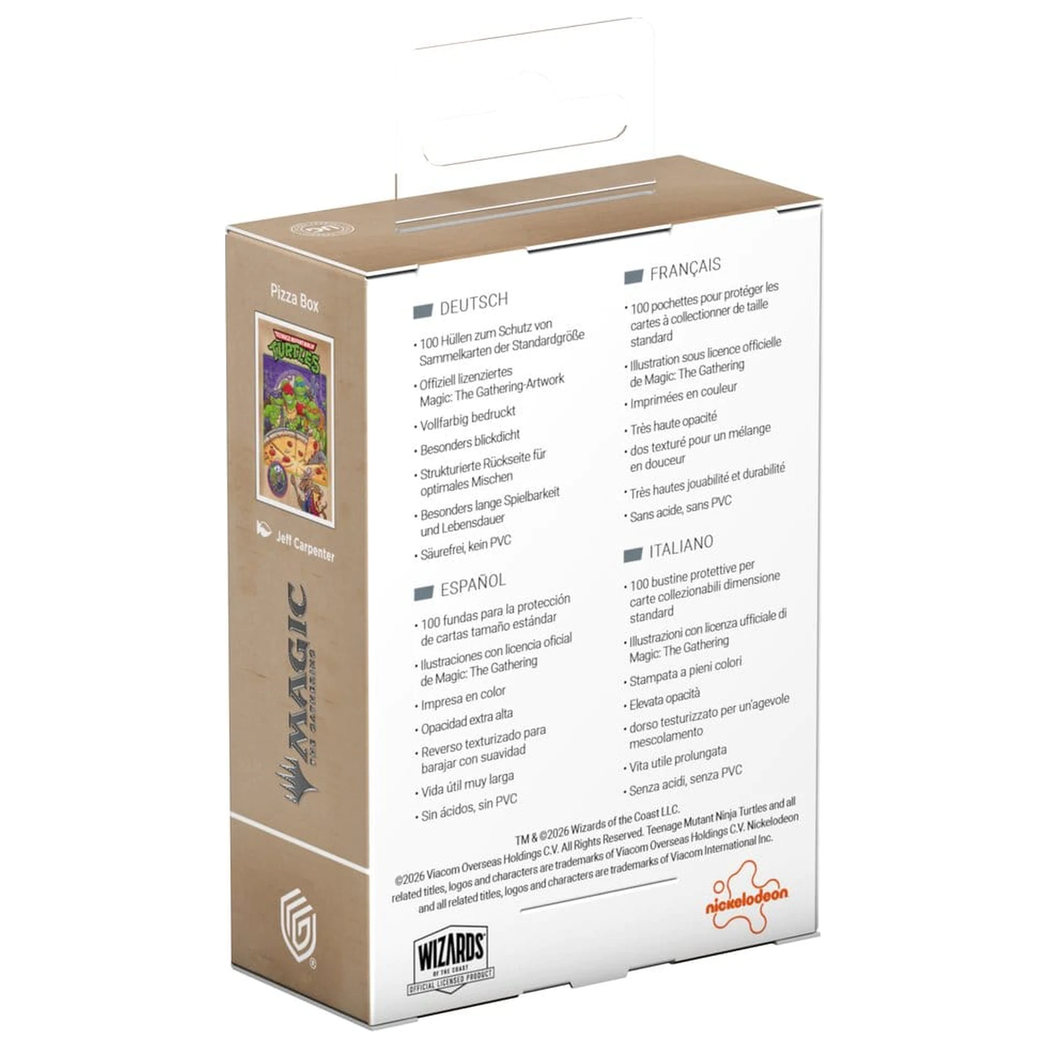 Ultimate Guard Art Sleeves Magic: The Gathering | Teenage Mutant Ninja Turtles - Pizza Box product photo