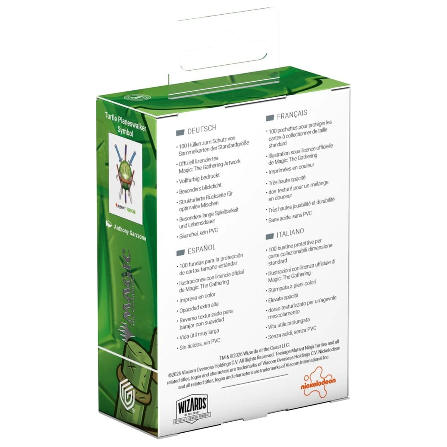 Ultimate Guard Art Sleeves Magic: The Gathering | Teenage Mutant Ninja Turtles - Turtle Planeswalker Symbol product photo