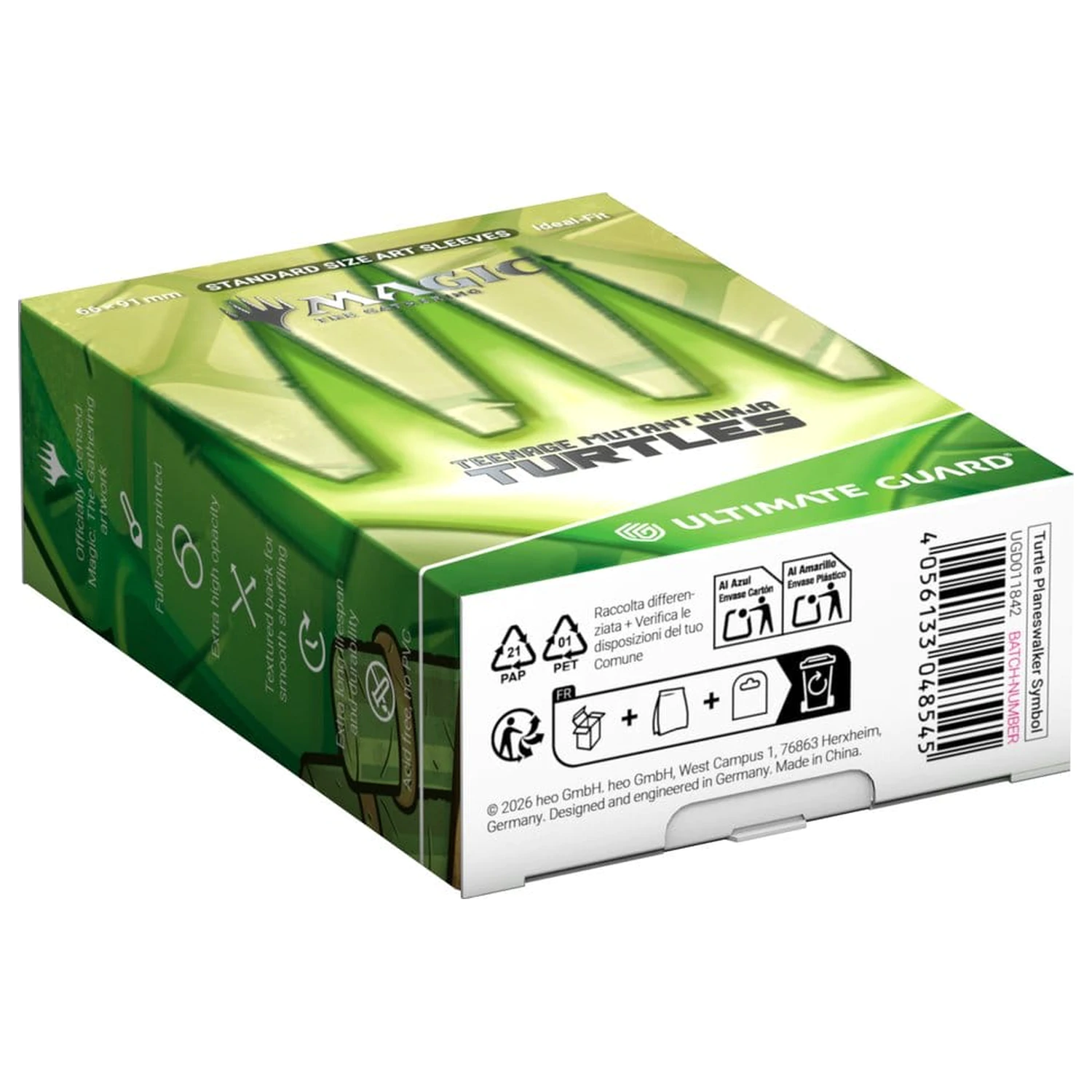 Ultimate Guard Art Sleeves Magic: The Gathering | Teenage Mutant Ninja Turtles - Turtle Planeswalker Symbol product photo