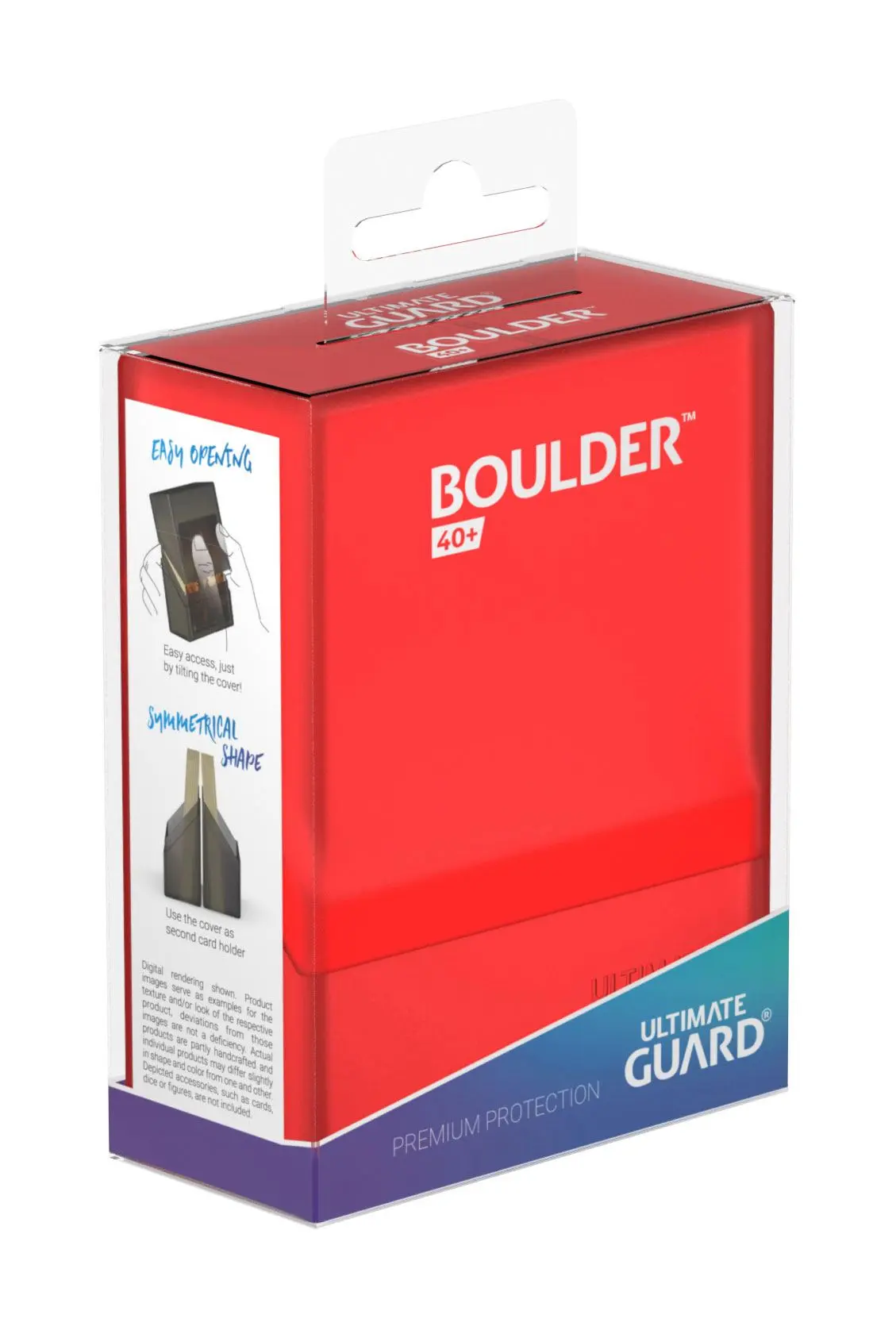 Ultimate Guard Boulder Deck Case 40+ Standard Size Ruby product photo